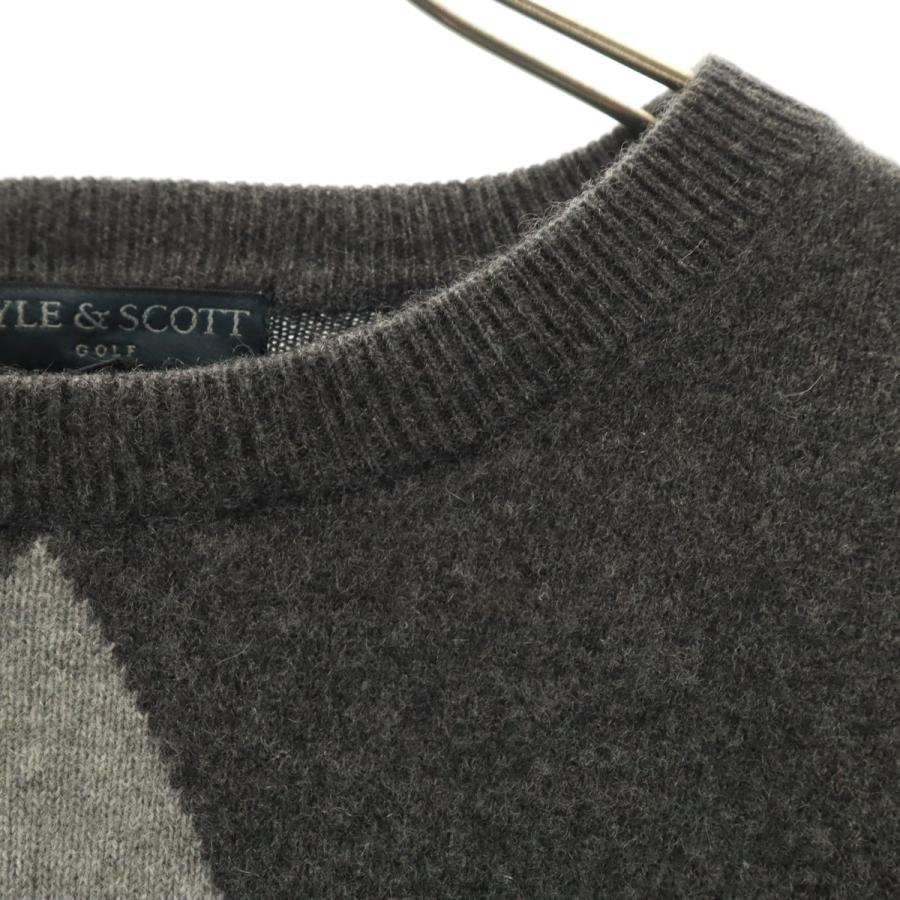 LYLE&SCOTT（ライルアンドスコット） カシミヤ100％ アーガイル柄 長袖