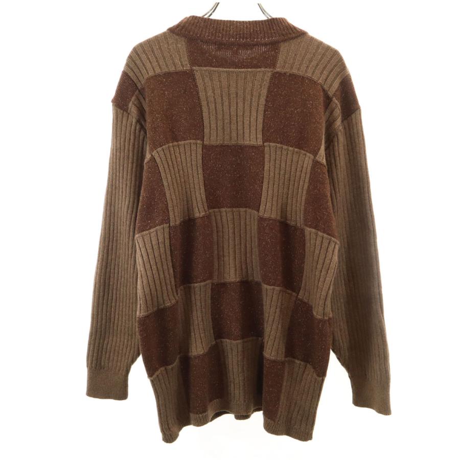 Christian Dior SPORTS クリスチャンディオールスポーツ 90s オールド 長袖 セーター L ブラウン ニット メンズ 古着 中古_1