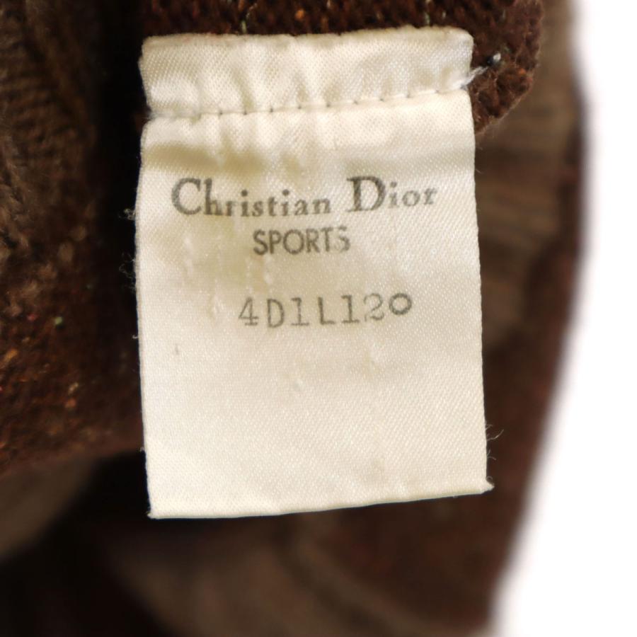 Christian Dior SPORTS クリスチャンディオールスポーツ 90s オールド 長袖 セーター L ブラウン ニット メンズ 古着 中古_7