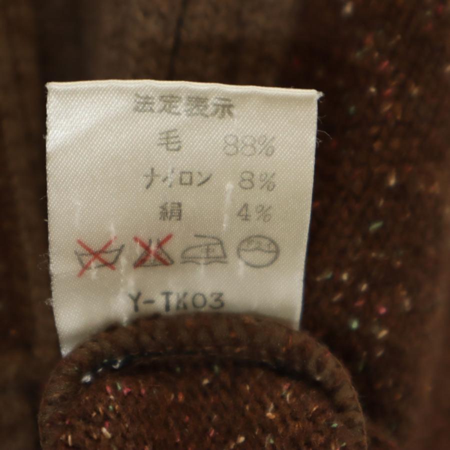Christian Dior SPORTS クリスチャンディオールスポーツ 90s オールド 長袖 セーター L ブラウン ニット メンズ 古着 中古_8