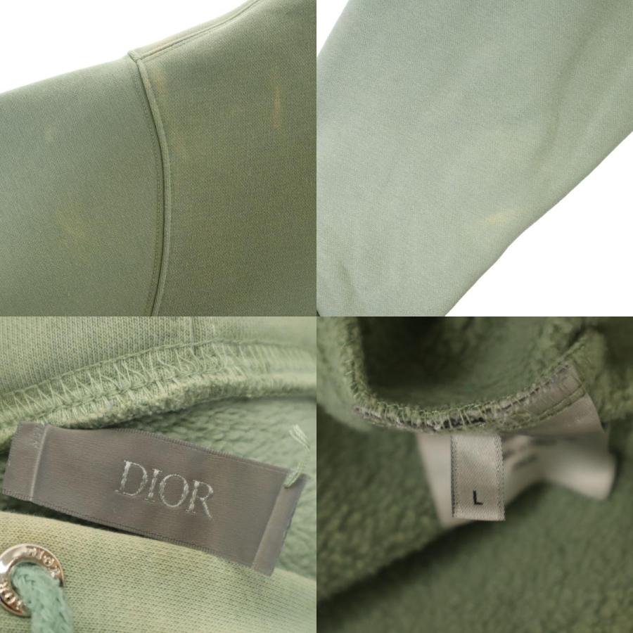 Dior ディオール CD Icon刺繍 長袖 スウェットパーカー L ダスティ