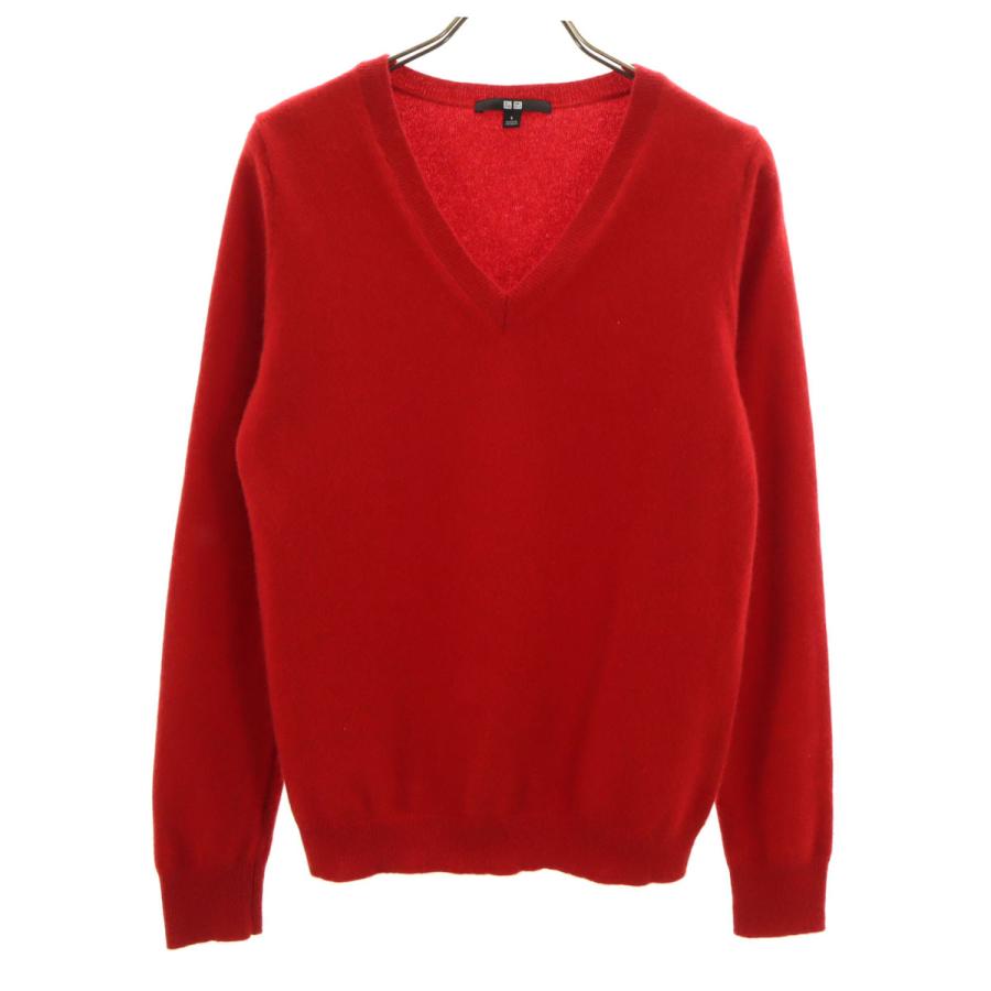 ユニクロ（UNIQLO） 美品 カシミヤ100％ 長袖 Vネック セーター S