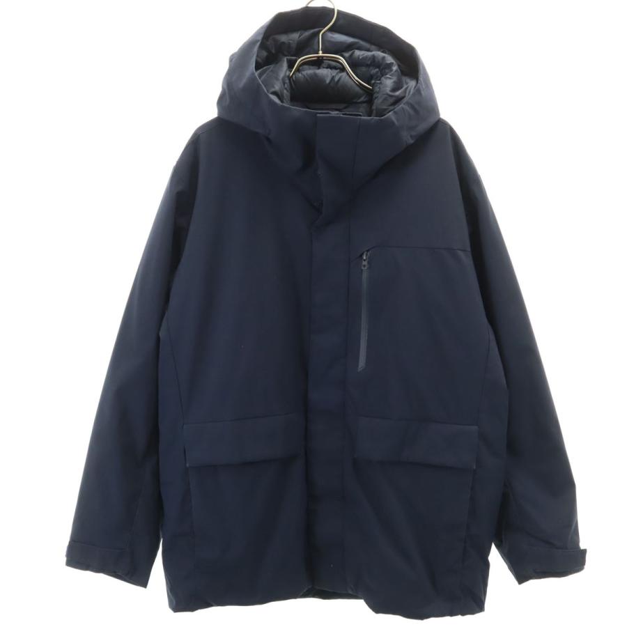 ユニクロ（UNIQLO） ハイブリッド ダウンパーカー M ネイビー メンズ 