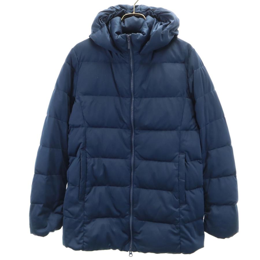 ユニクロ（UNIQLO） ダウンジャケット M ネイビー レディース 古着 