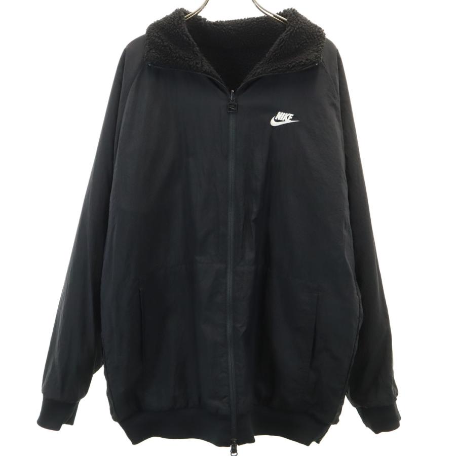 NIKE（ナイキ） フリースジャケット XL ブラック リバーシブル メンズ