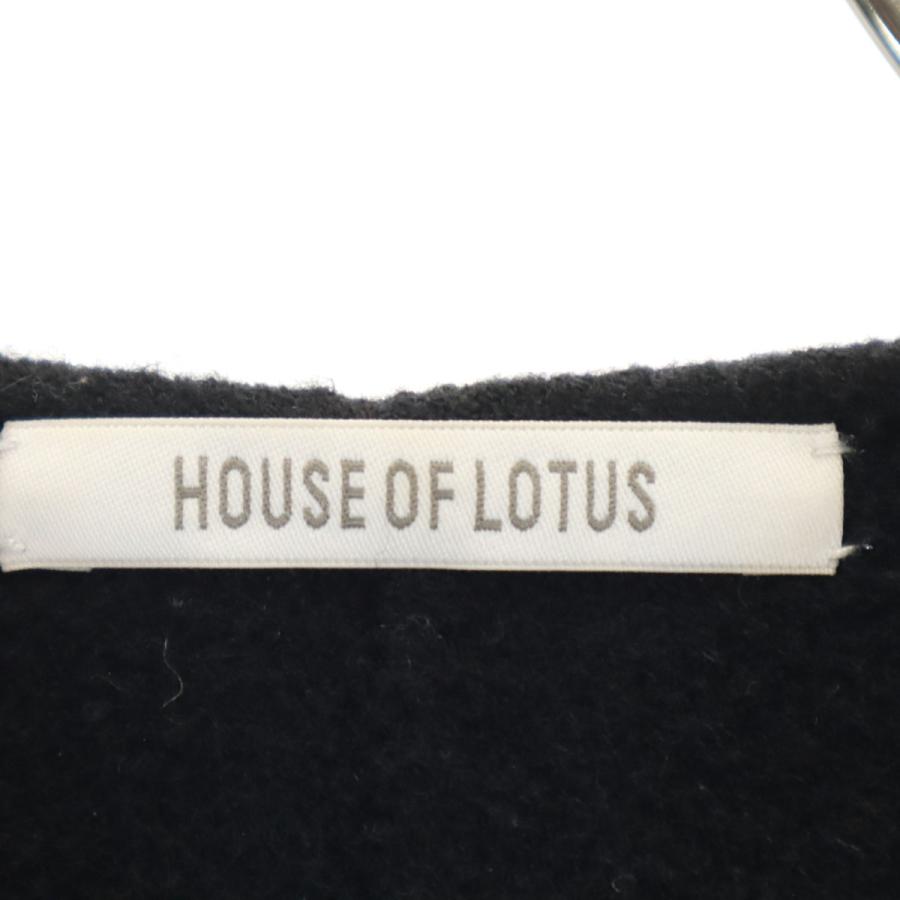 古着 HOUSE OF LOTUS ハウスオブロータス キャメルブレンド 長袖 カーディガン M ネイビー レディース HOUSE OF LOTUS（ハウス オブ ロータス） キャメルブレンド 長袖