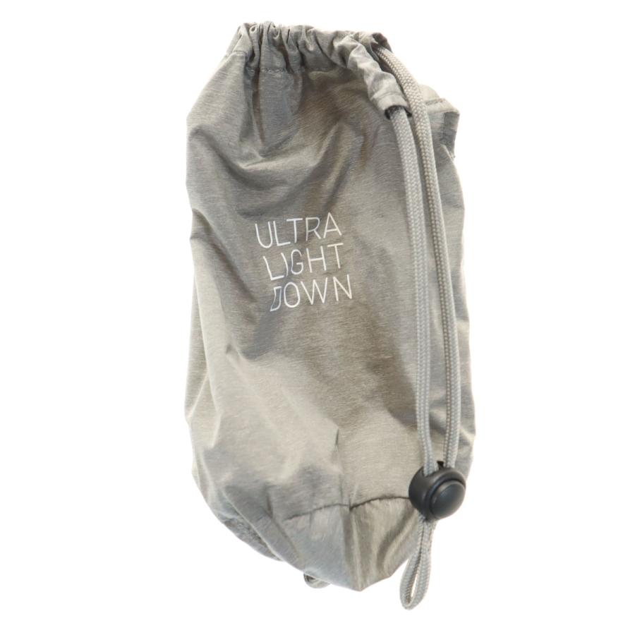 ユニクロ（UNIQLO） ウルトラライト ダウンベスト S グレー系 収納袋