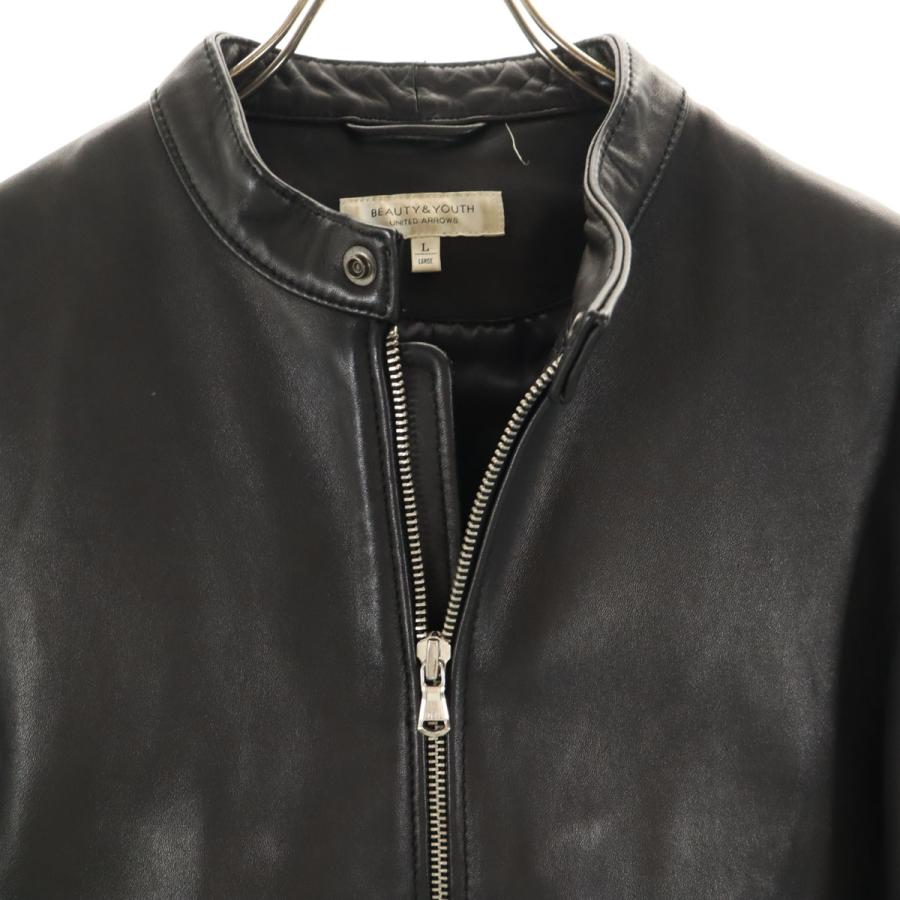 BEAUTY＆YOUTH ビューティーアンドユース レザージャケット L ブラック