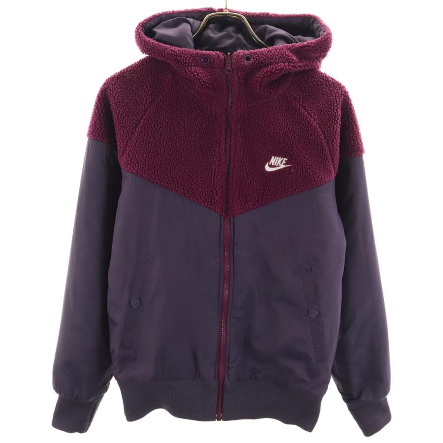 NIKE（ナイキ） 長袖 リバーシブル フリース切替 ジップパーカー S