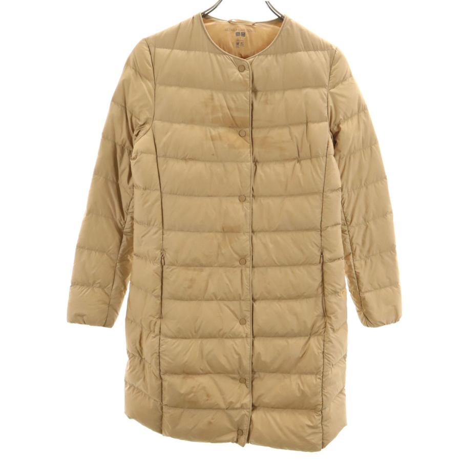 UNIQLO ウルトラライトダウンロングコート ベージュ Sサイズ ユニクロ（UNIQLO） ウルトラライト ダウンコート S ベージュ 収納袋