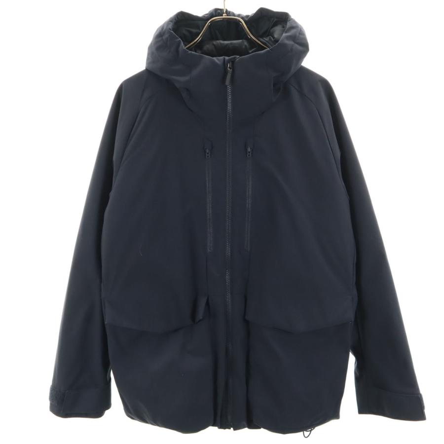 ユニクロ（UNIQLO） ハイブリッド ダウンパーカー M ネイビー メンズ 