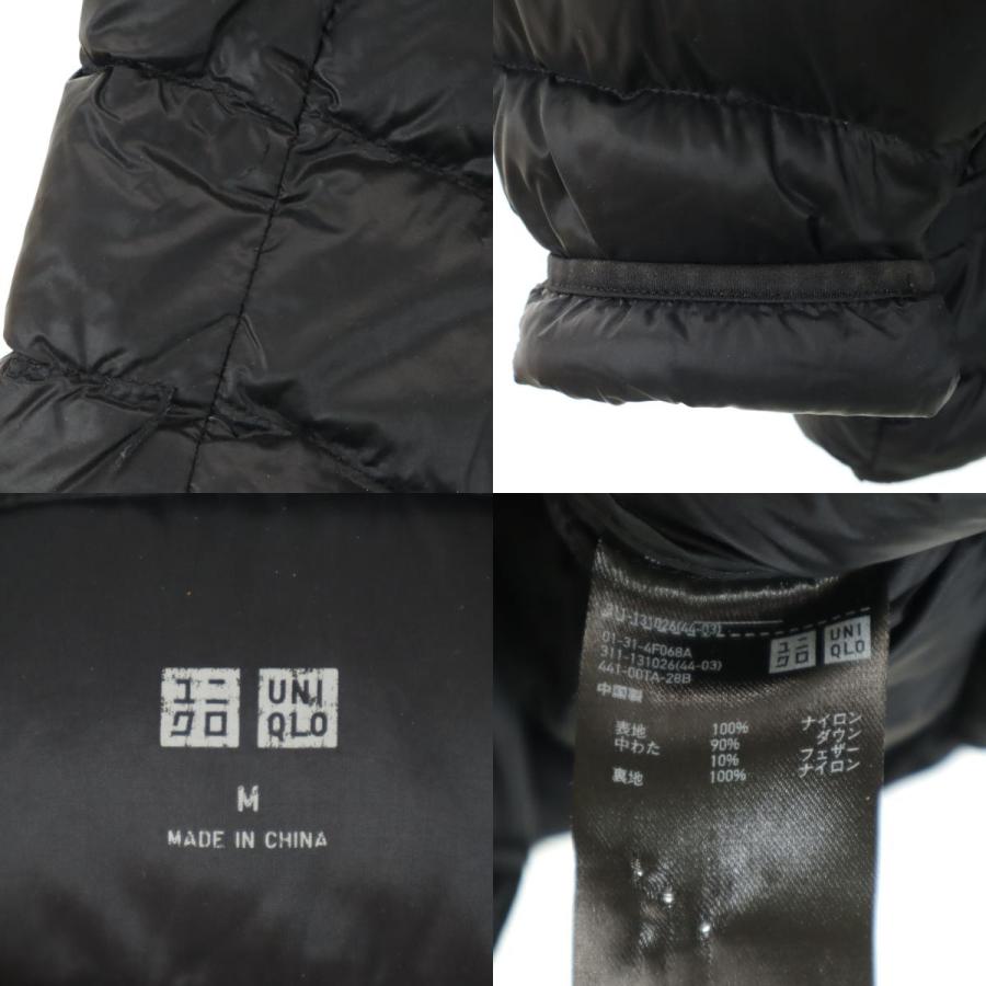 ユニクロ（UNIQLO） ダウンジャケット M ブラック系 メンズ 古着 中古 