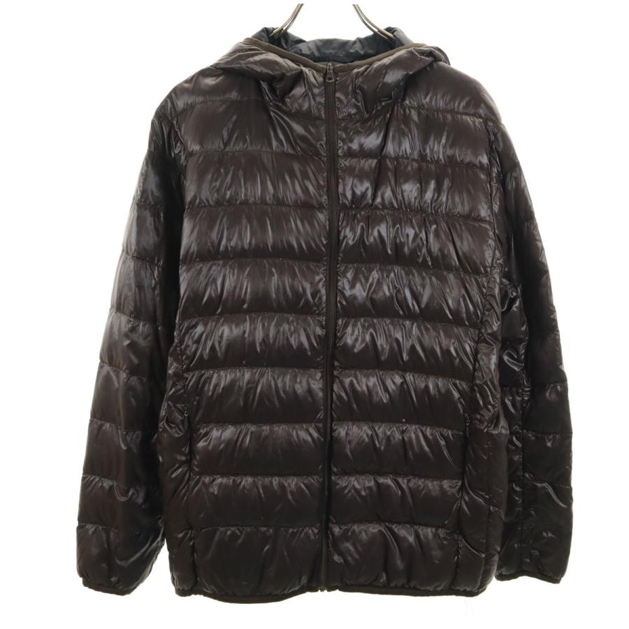 ユニクロ（UNIQLO） ウルトラライトダウンジャケット L ダークブラウン