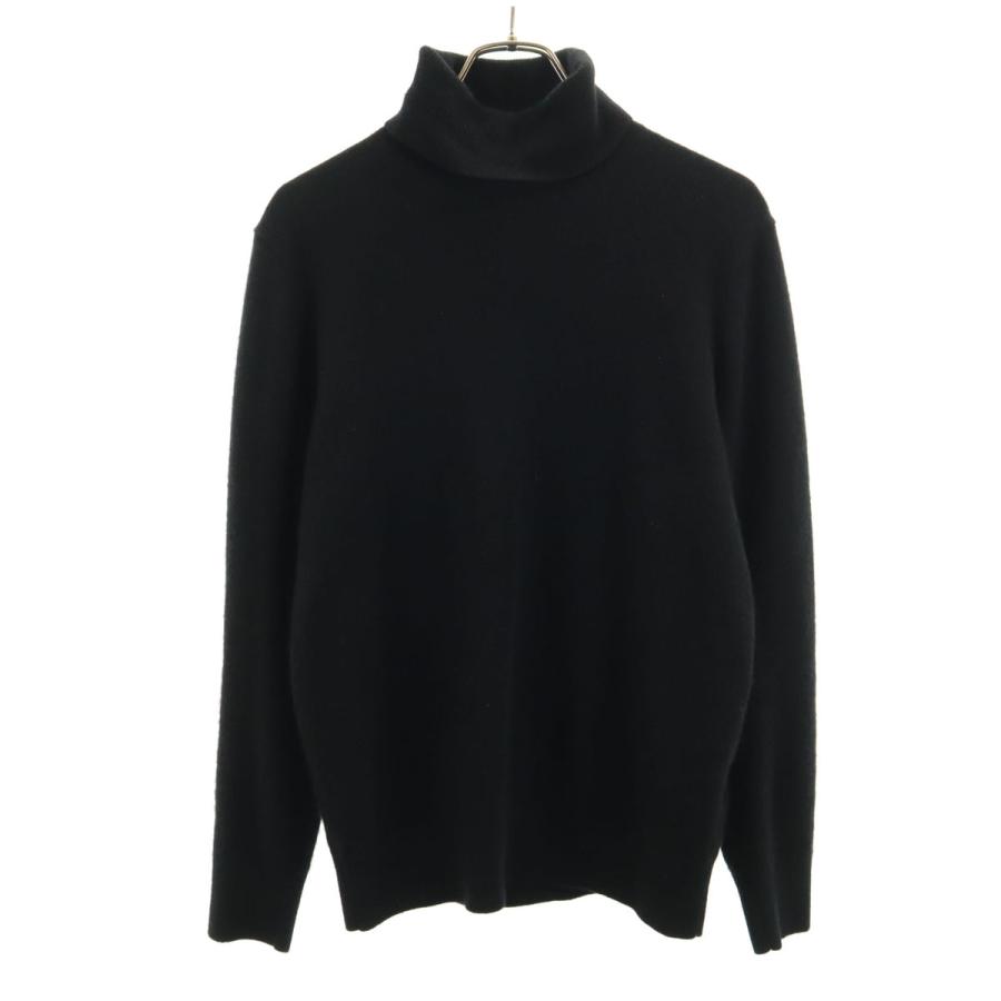新品◆UNIQLO ユニクロ メンズカシミヤ タートルネックセーター Lブラック ユニクロ（UNIQLO） カシミヤ100％ 長袖 タートルネック セーター M