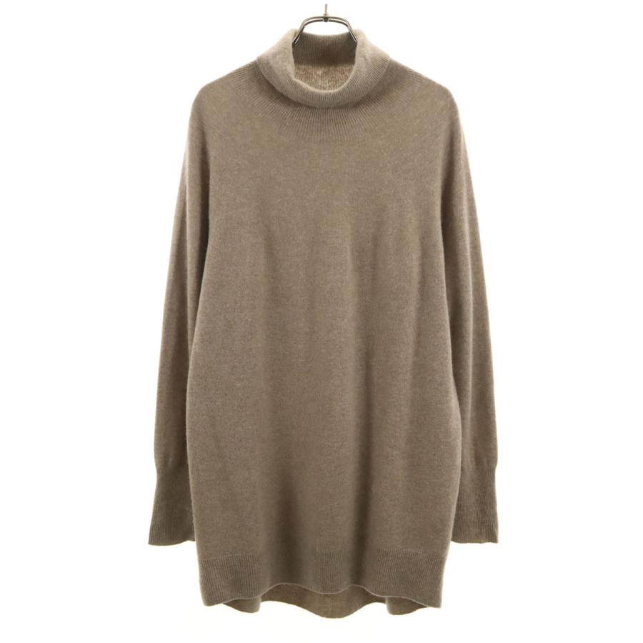 ユニクロ（UNIQLO） カシミヤ100％ 長袖 3D タートルネック チュニック 