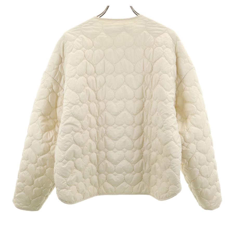 ZARA（ザラ） ハート キルティングジャケット S アイボリー レディース