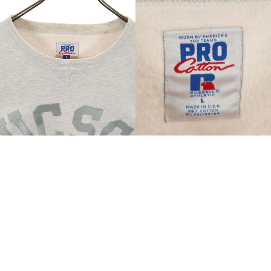 古着 RUSSELL ATHLETIC ラッセルアスレチック 90s USA製 オールド UCSC 長袖 スウェット トレーナー L グレー メンズ Russell Athletic（ラッセル アスレティック） ラッセルアスレチック