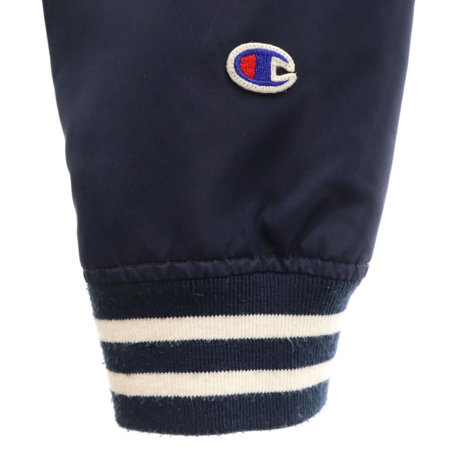 Champion（チャンピオン） スタジャン L ネイビー メンズ 古着 中古