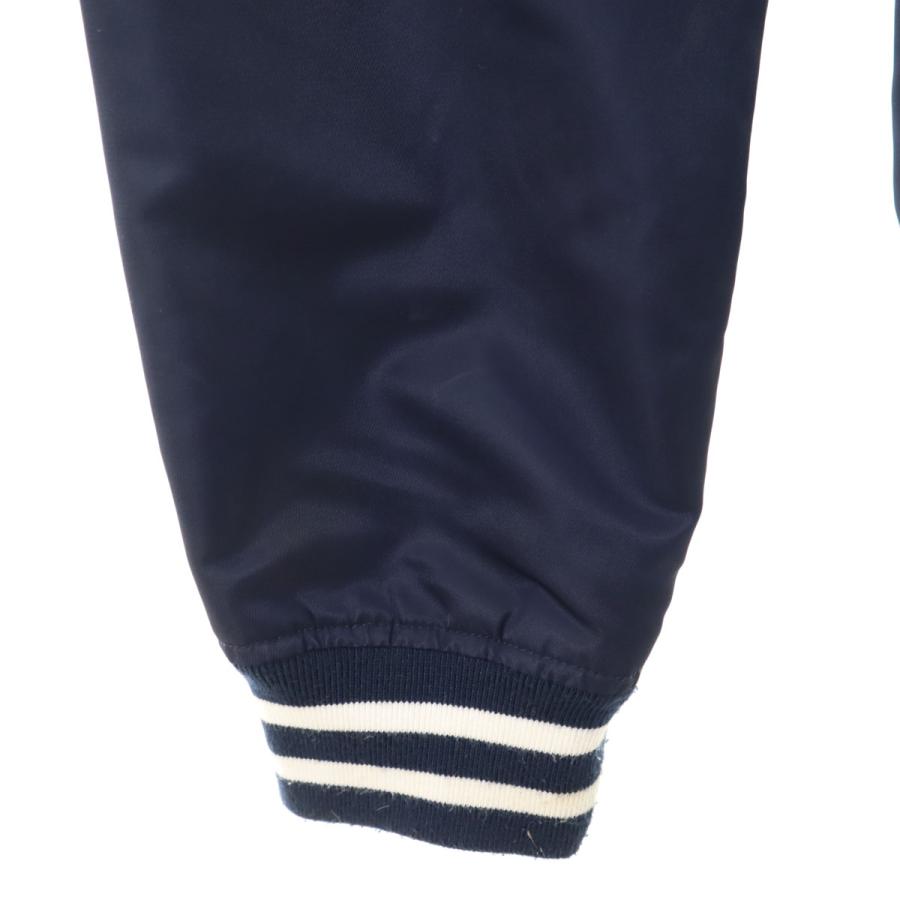 Champion（チャンピオン） スタジャン L ネイビー メンズ 古着 中古