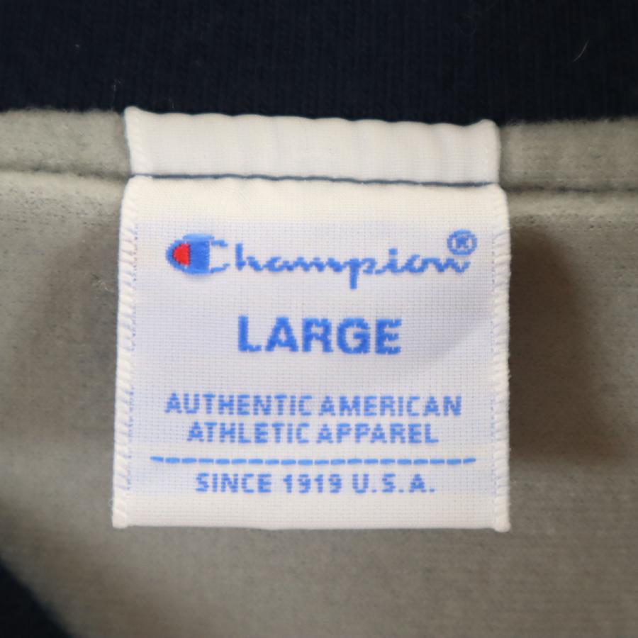 Champion（チャンピオン） スタジャン L ネイビー メンズ 古着 中古
