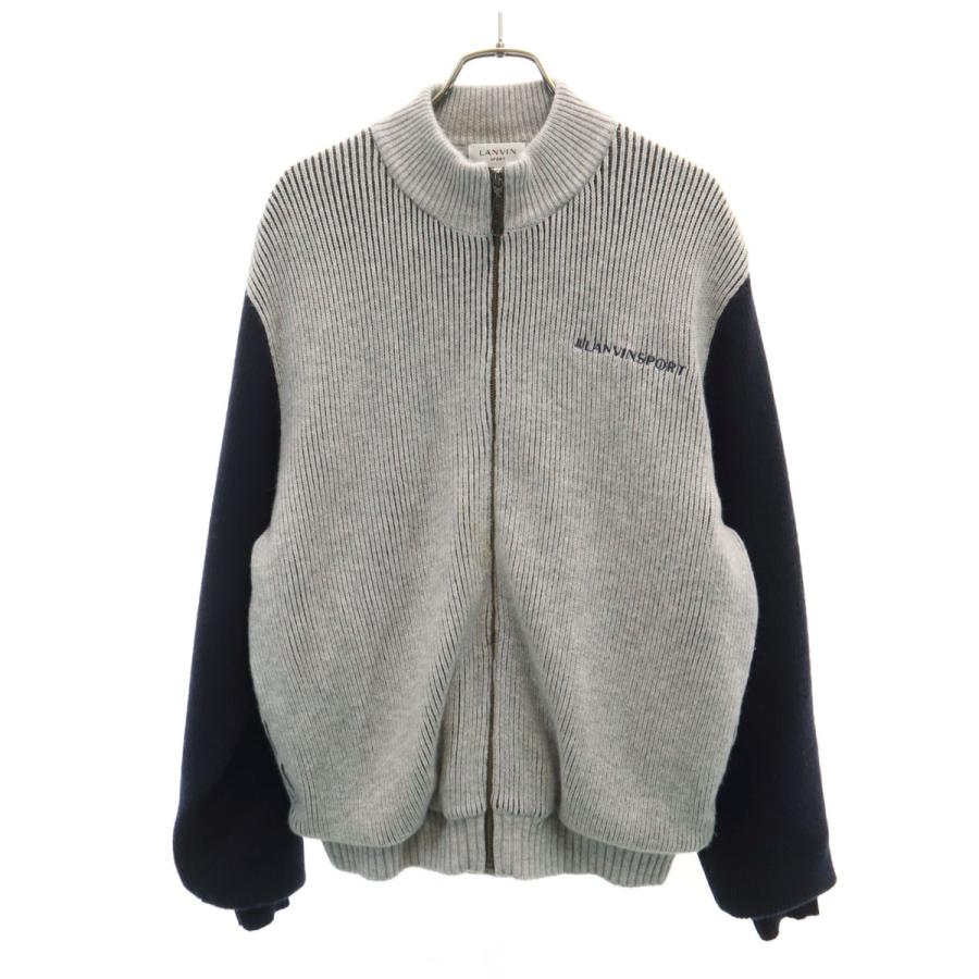 LANVIN SPORT（ランバンスポール） バックロゴ ニットジャケット 40 