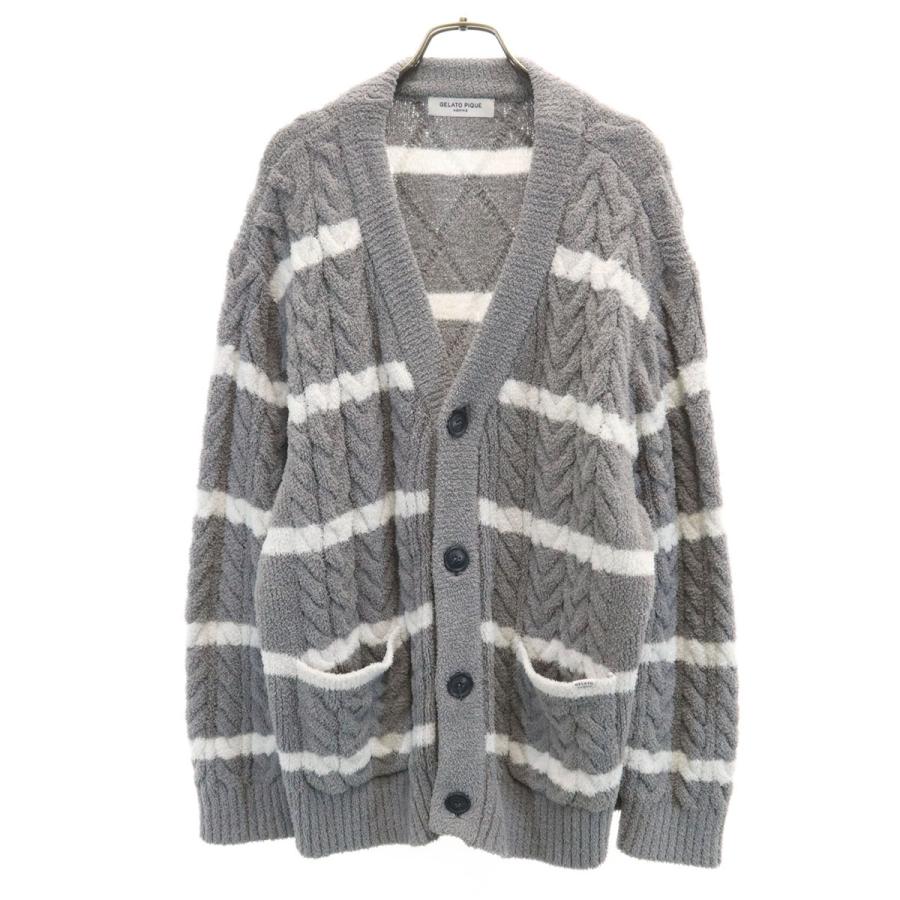 GELATO PIQUE HOMME ジェラートピケオム ボーダー柄 長袖 Vネック