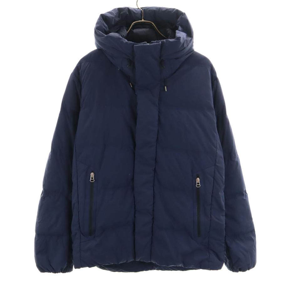【美品】BEAUTY&YOUTH 小松マテーレ フーデッドダウンジャケット 紺 中古・古着通販】BEAUTY&YOUTH (ビューティーアンドユース) 小松