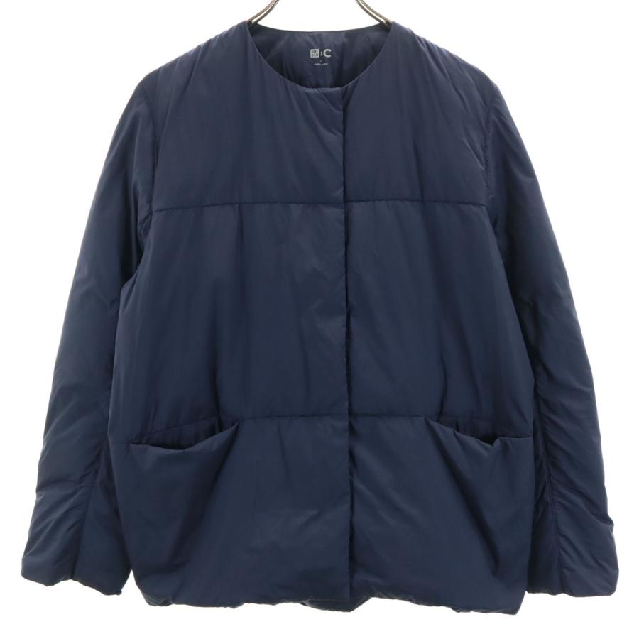 UNIQLO : C ユニクロ シー ライト ダウンジャケット L ネイビー
