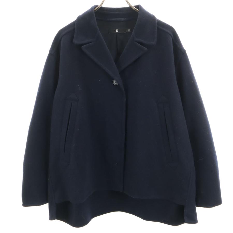 （未使用品）ユニクロ　＋J ネイビー　ウールジャケット UNIQLO +J ユニクロ プラスジェイ ウールブレンド ウールジャケット L