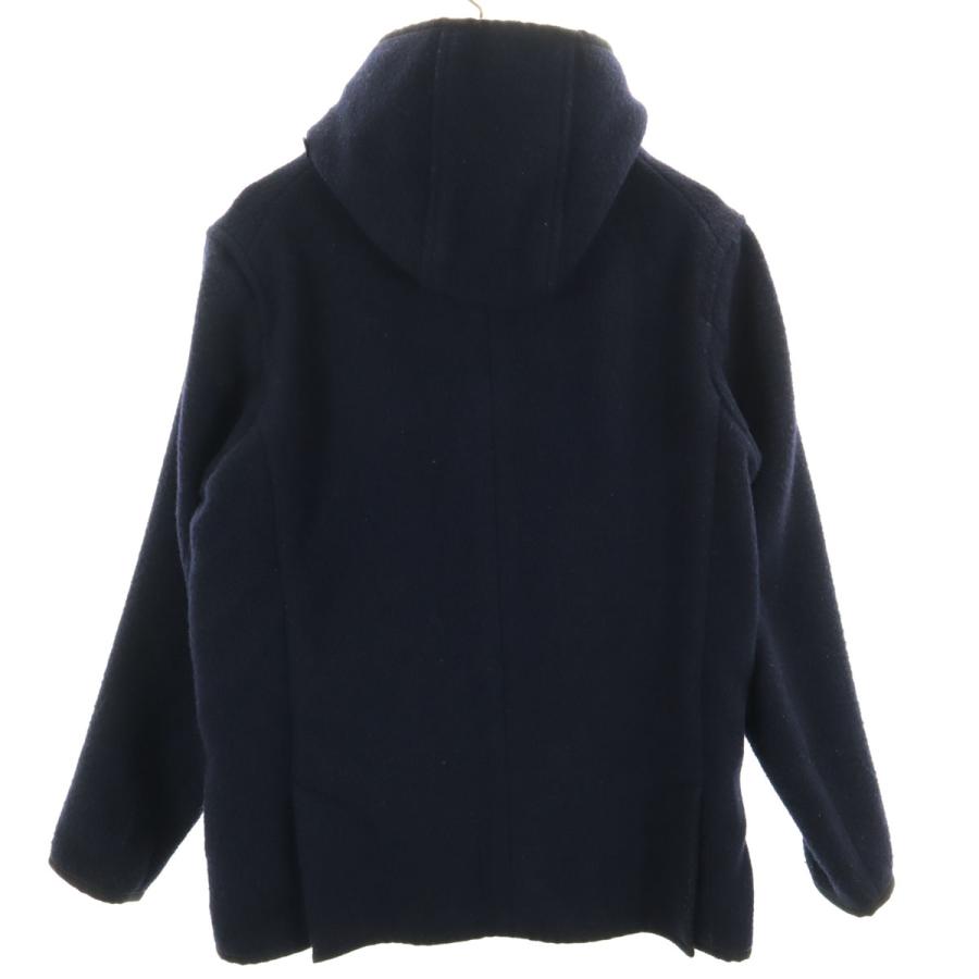 DANTON ネイビー フード付きウールジャケット42サイズ Danton（ダントン） 日本製 ウールブレンド ジャケット 38 ネイビー