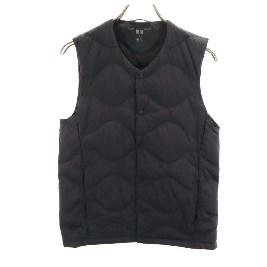 未使用タグ付き☆UNIQLO ボリュームダウンベストSブラック ユニクロ