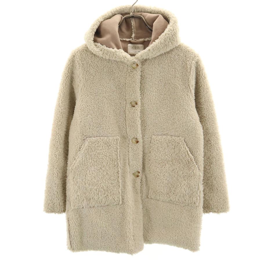 ZARA（ザラ） ボアジャケット 11-12 アイボリー キッズ 古着 中古