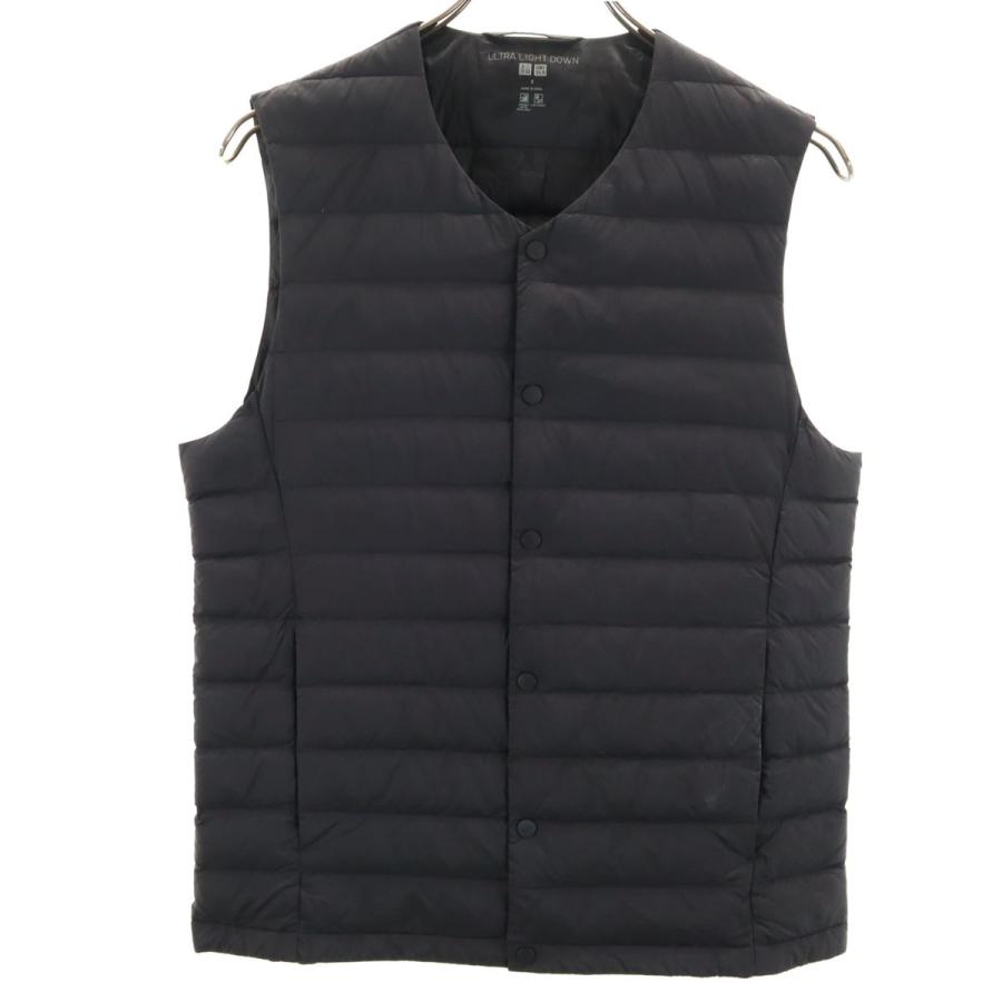 ユニクロ（UNIQLO） ウルトラライト ダウンベスト S ブラック メンズ