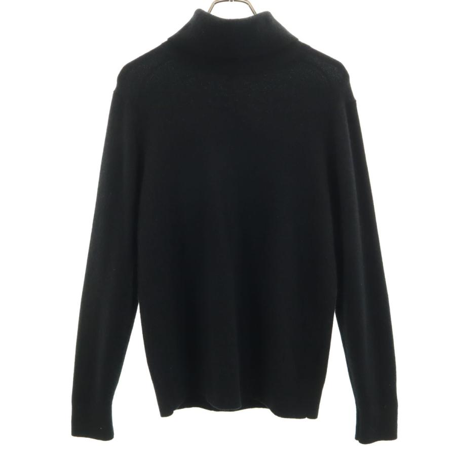 希少3XL UNIQLO ユニクロ カシミヤ100% タートルネック ニット 黒 ユニクロ（UNIQLO） カシミヤ100％ 長袖 タートルネック セーター M