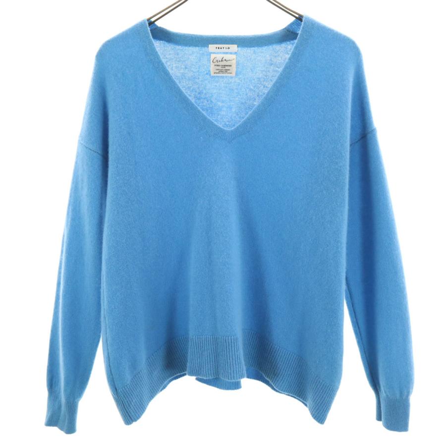 フレイアイディー♡美品 今季カシミアVネックセーター FRAY I.D（フレイ・アイディー） カシミヤ100％ 長袖 Vネック セーター