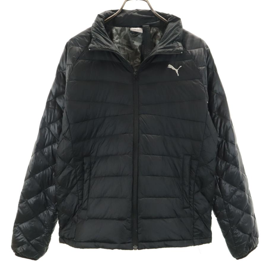 PUMA（プーマ） ライト ダウンジャケット M ブラック メンズ 古着 中古