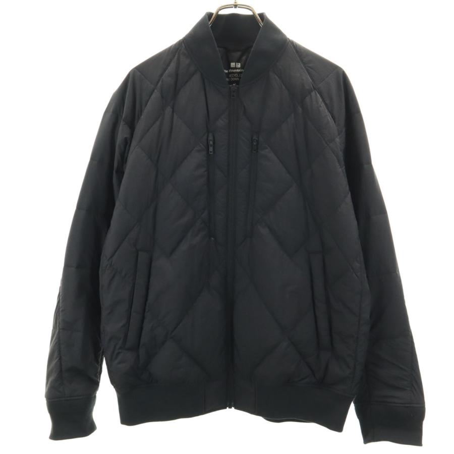 【未使用】ユニクロ　＋Ｊ　ハイブリットダウンジャケット　黒Ｌ ユニクロ（UNIQLO） リサイクルハイブリッド ダウンジャケット L