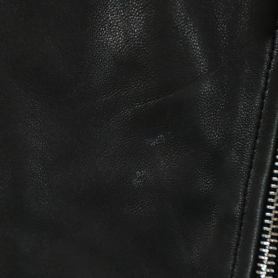 ZARA（ザラ） 羊革レザー ダブルライダースジャケット S ブラック