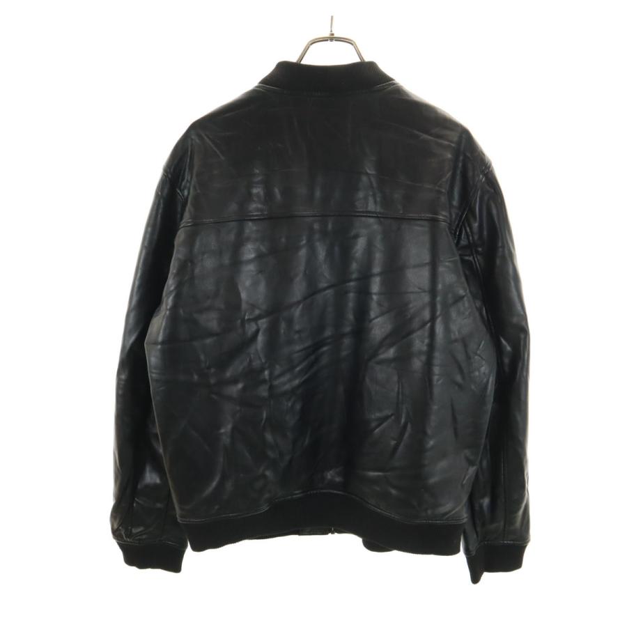 ZARA（ザラ） フェイク レザージャケット L ブラック メンズ 古着 中古