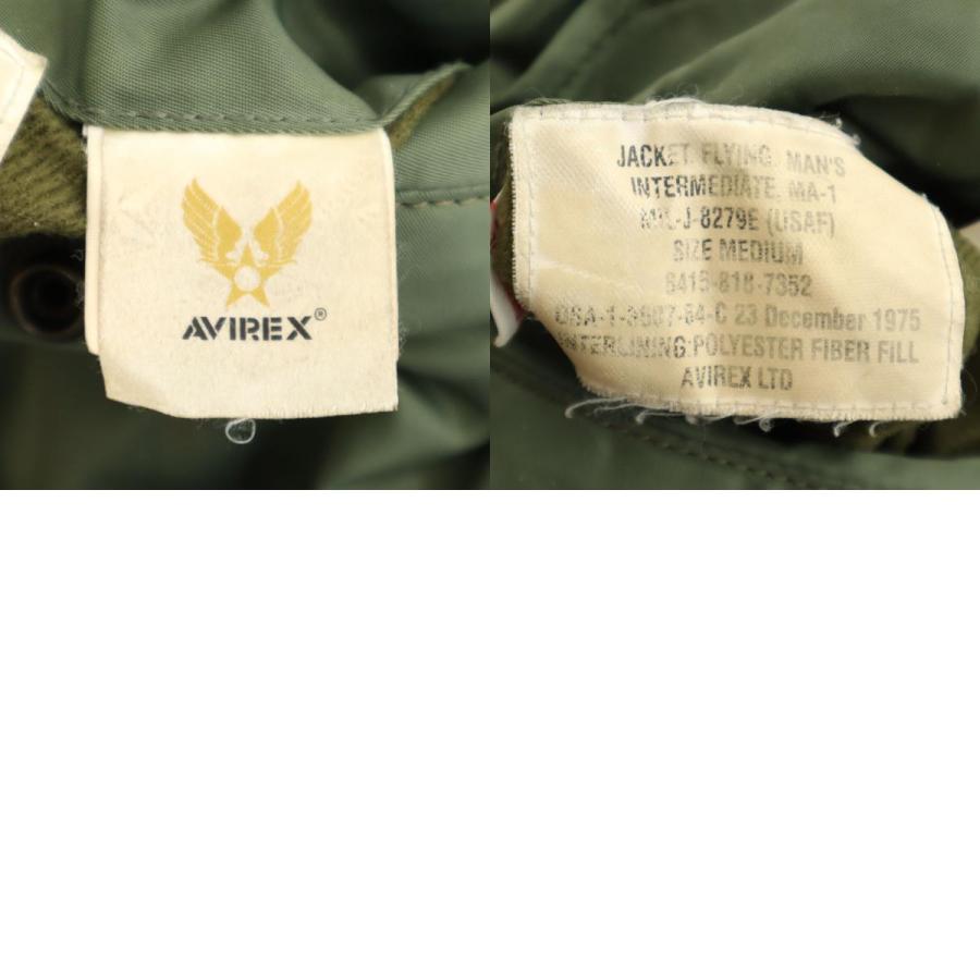 M*i様 AVIREX MA-1 フライトジャケット M カーキ 背面ロゴ バッ AVIREX（アヴィレックス） アビレックス MA-1 フライトジャケット M