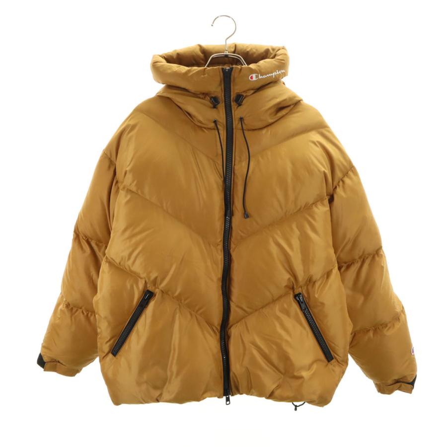 Champion（チャンピオン） ダウンジャケット M キャメル系 メンズ 古着 