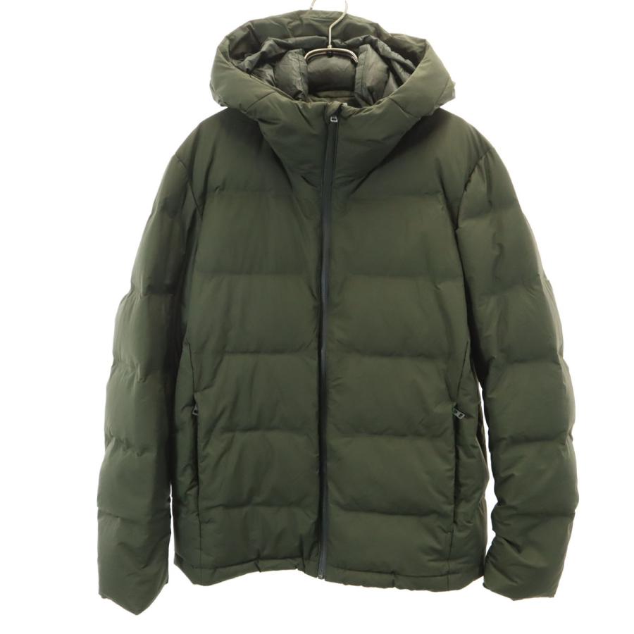 ユニクロ（UNIQLO） シームレス ダウンパーカー M カーキ メンズ 古着 
