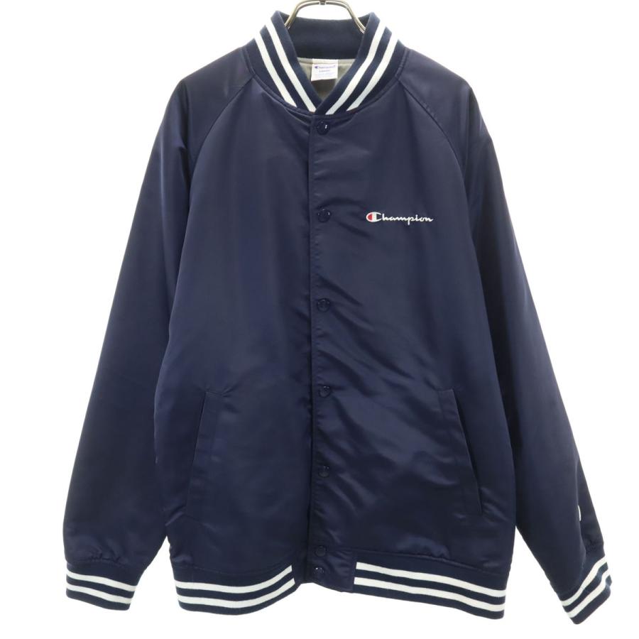 Champion（チャンピオン） スタジャン L ネイビー 裏トリコット メンズ