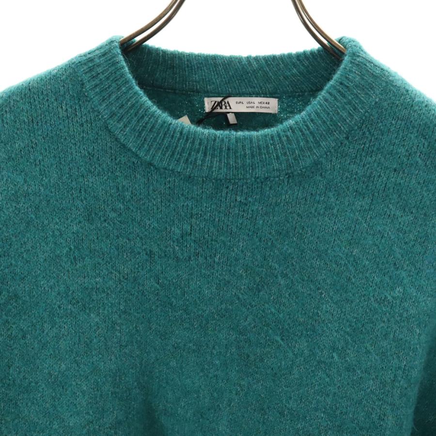 CARVEN カルヴェン ニット・セーター S 青緑系x茶 【古着】【中古】 CARVEN - CARVEN カルヴェン ニット・セーター S 青緑系x茶 【古着