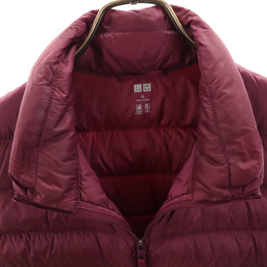 ユニクロ（UNIQLO） ウルトラライト ダウンベスト XL ボルドー