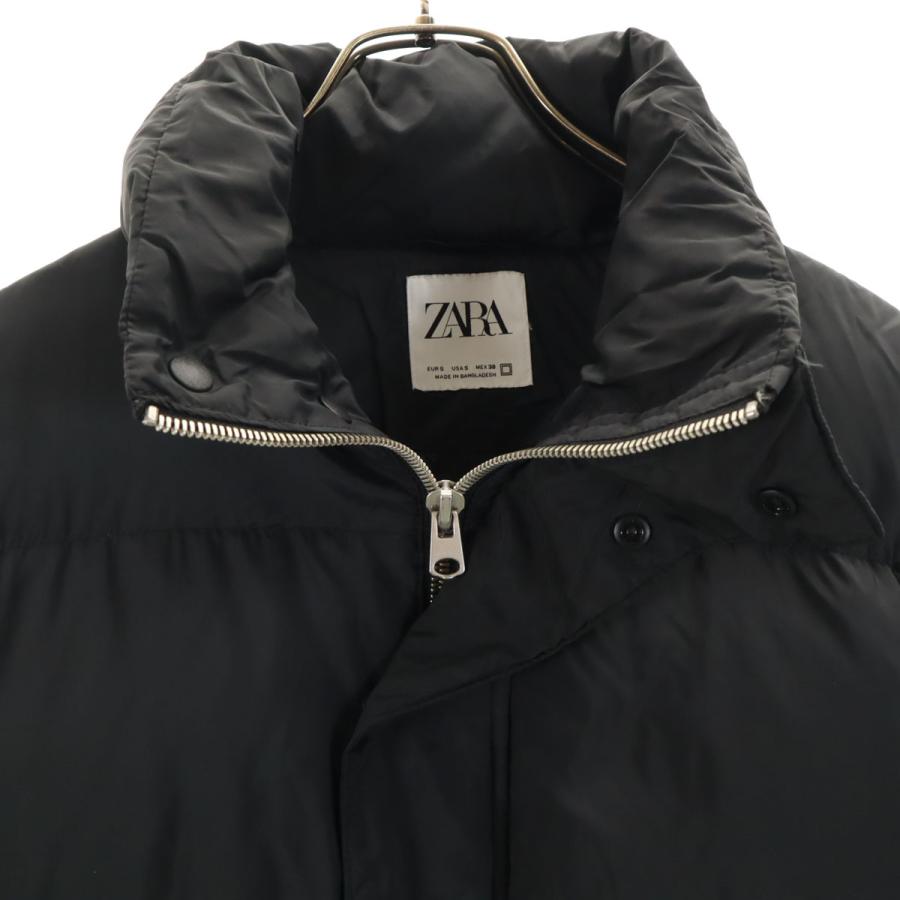 ZARA ブラック ダウンジャケットSサイズ ZARA（ザラ） ダウンジャケット S ブラック メンズ 古着 中古 : CARMAK