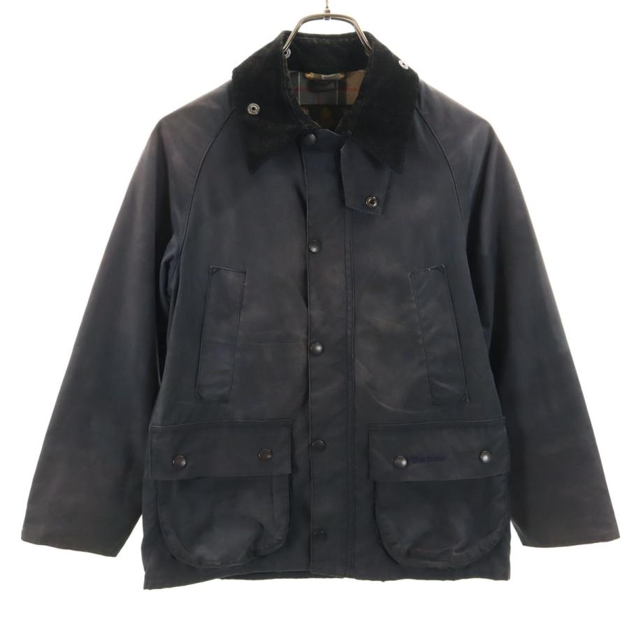 レア　イングランド製　オイルド　バブアー ３/４ＣＯＡＴ　3ワラント Barbour（バブアー） 3ワラント イングランド製 ワックス ジャケット L