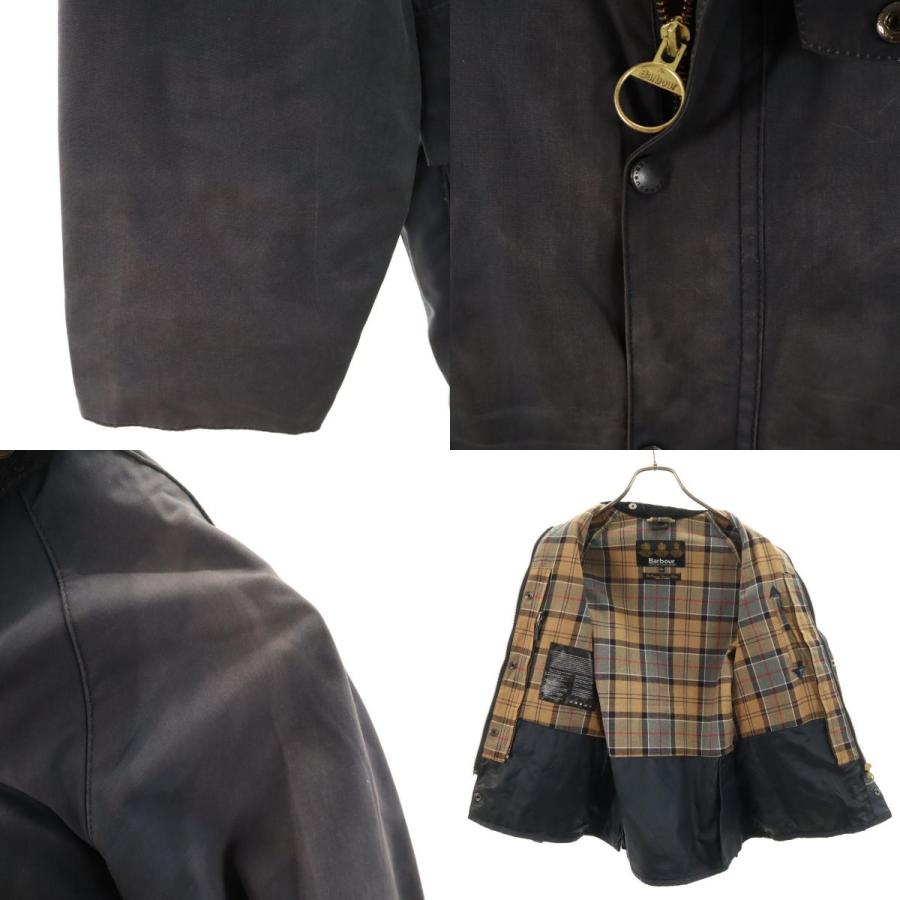レア　イングランド製　オイルド　バブアー ３/４ＣＯＡＴ　3ワラント Barbour（バブアー） 3ワラント イングランド製 ワックス ジャケット L