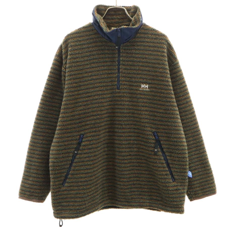 HELLY HANSEN（ヘリーハンセン） ボーダー柄 フリース ハーフジップ 