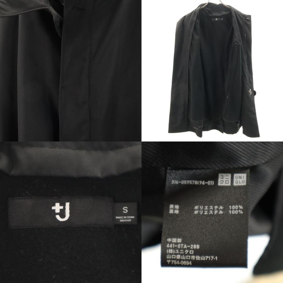 UNIQLO +J ユニクロ プラスジェイ ステンカラーコート S ブラック ジル